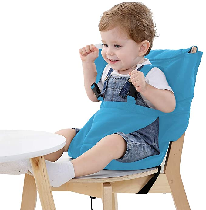 Chaise nomade Blue Stripes : Sécurité et confort pour votre bébé